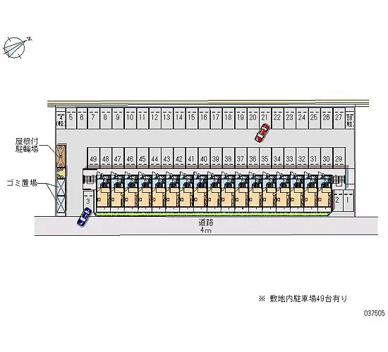 ★手数料０円★四日市市白須賀２丁目 月極駐車場